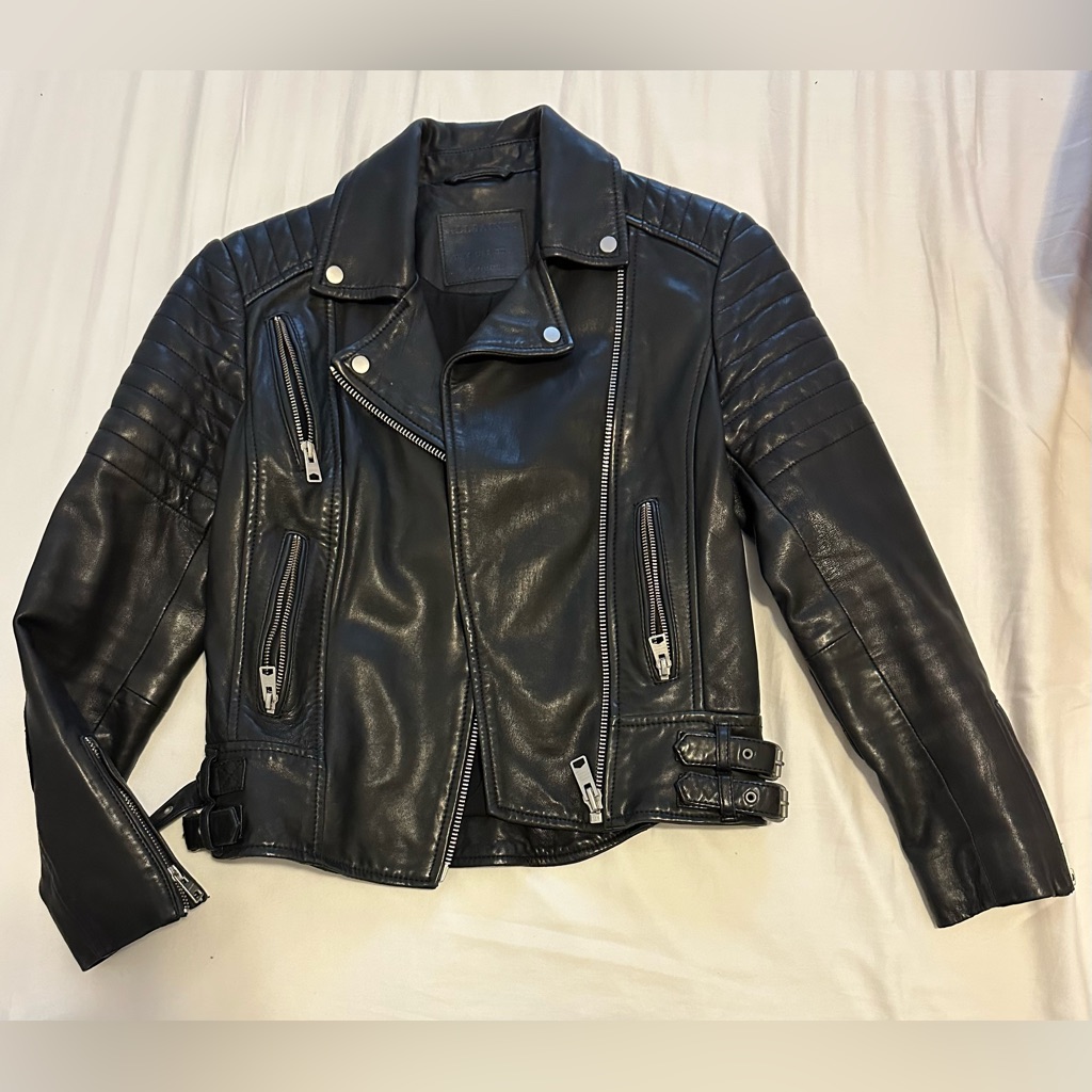 All Saints Papin Leather Moto Jacket